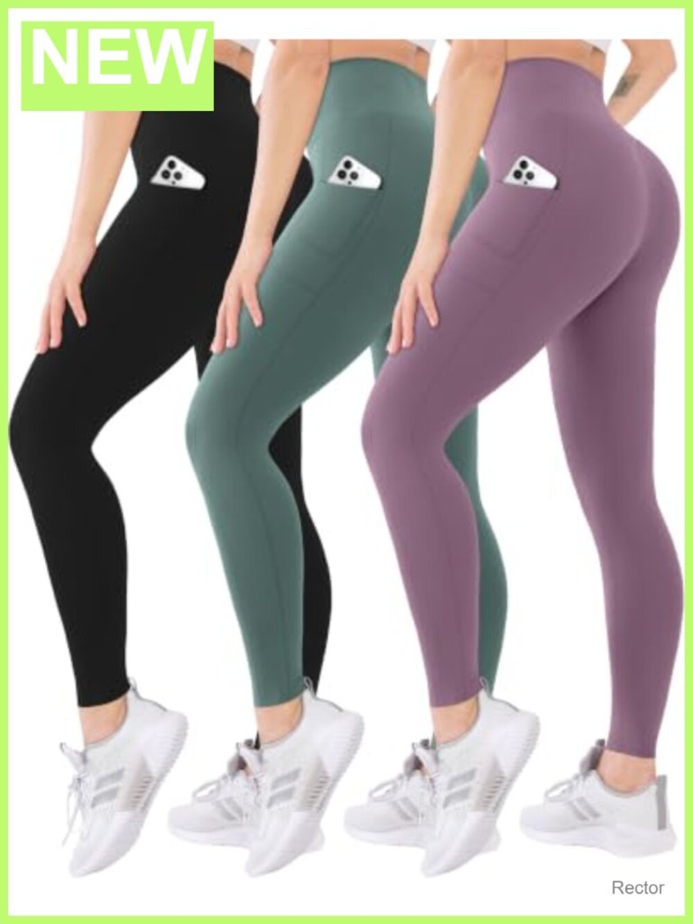 High Waisted Leggings with Pockets Soft Tummy Control Yoga Pants
